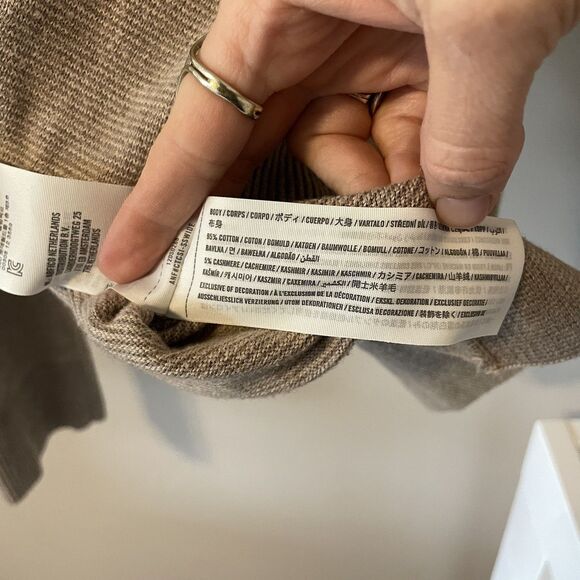 Abercrombie And Fitch Cotton Cashmere Turtleneck Soft AF Sz S - Picture 4 of 4